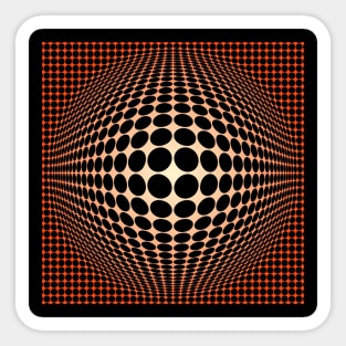 Homage to Vasarely 4 Sticker